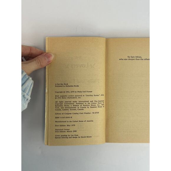 Vintage Paperback Book - The Lovers Philip Jose Farmer - 1979 - Science Fiction - Picture 7 of 7